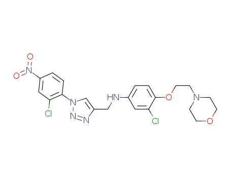 1-(2'-chloro-4'-nitrophenyl)-4-[N-[3-chloro-4-(2'-morpholinoethoxy)phenyl]aminomethyl]-1H-1,2,3-triazole