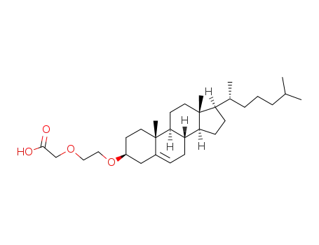 Molecular Structure of 289472-85-1 ([2-(cholesteryloxy)ethoxy]acetic acid)