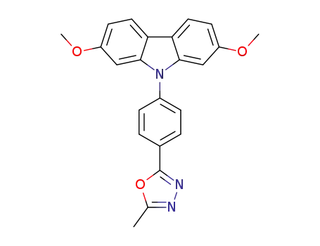 2-[4-(2,7-dimethoxy-9H-carbazol-9-yl)phenyl]-5-methyl-1,3,4-oxadiazole