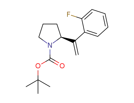 tert-butyl (S)-2-(1-(2-fluorophenyl)vinyl)pyrrolidine-1-carboxylate