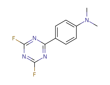 Molecular Structure of 144654-06-8 (2-(4-N,N-dimethylaminophenyl)-4,6-difluoro-s-triazine)