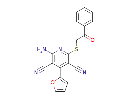 2-amino-4-(2-furyl)-6-[(2-oxo-2-phenylethyl)sulfanyl]pyridine-3,5-dicarbonitrile