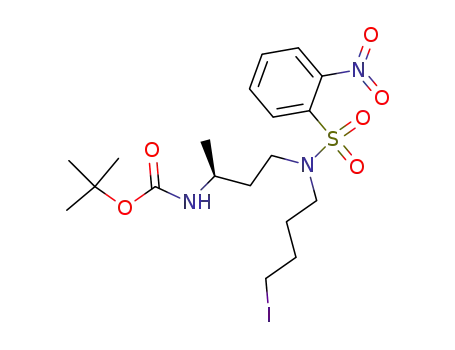 (S)-N<sup>5</sup>-(o-nitrophenylsulfonyl)-N<sup>8</sup>-(tert-butyloxycarbonyl)-8-amino-5-aza-1-iodononane