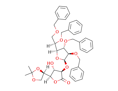2,3,5,6-tetra-O-benzyl-α-D-galactofuranosyl-(1->2)-5,6-O-isopropylidene-D-galactono-1,4-lactone