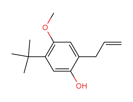 Molecular Structure of 1072073-04-1 (2-allyl-5-tert-butyl-4-methoxyphenol)