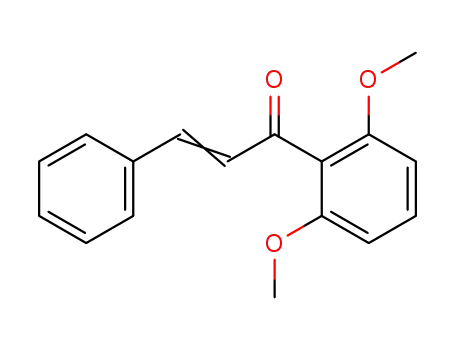 Molecular Structure of 5452-98-2 ((2E)-1-(2,6-dimethoxyphenyl)-3-phenylprop-2-en-1-one)