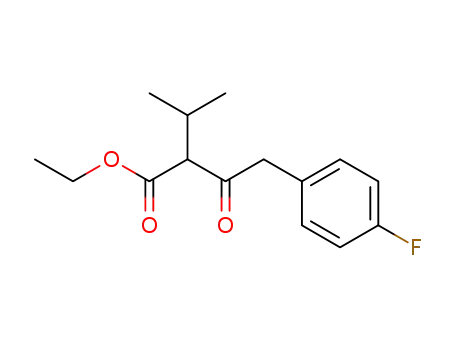 Molecular Structure of 1254831-88-3 (ethyl 4-(4-fluorophenyl)-2-isopropyl-3-oxobutanoate)