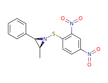 Molecular Structure of 80056-40-2 (Aziridine, 1-[(2,4-dinitrophenyl)thio]-2-methyl-3-phenyl-, cis-)