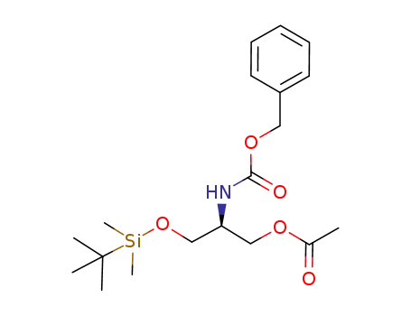 acetic acid 2-benzyloxycarbonylamino-3-(<i>tert</i>-butyl-dimethyl-silanyloxy)-propyl ester