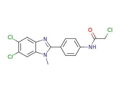 2-[4-(2-chloroacetylamino)phenyl]-5,6-dichloro-1-methyl-1H-benzimidazole