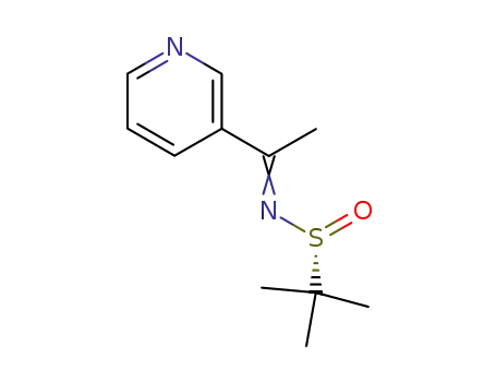 (R<sub>S</sub>)-N-[1-(pyridin-3-yl)ethylidene]-2-methylpropane-2-sulfinamide