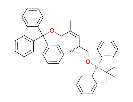 <i>tert</i>-butyl-(2,4-dimethyl-5-trityloxy-pent-3-enyloxy)-diphenyl-silane