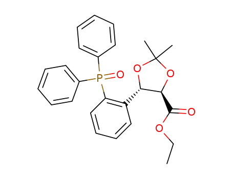 (4R,5S)-5-[2-(Diphenyl-phosphinoyl)-phenyl]-2,2-dimethyl-[1,3]dioxolane-4-carboxylic acid ethyl ester