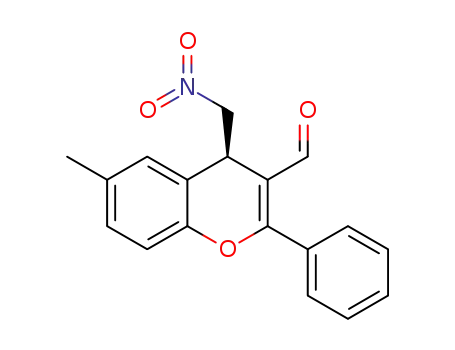 (R)-6-methyl-4-(nitromethyl)-2-phenyl-4H-chromene-3-carbaldehyde
