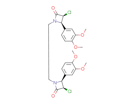 1,1'-(ethane-1,2-diyl)bis(3-chloro-4-(3,4-dimethoxyphenyl)azetidin-2-one)
