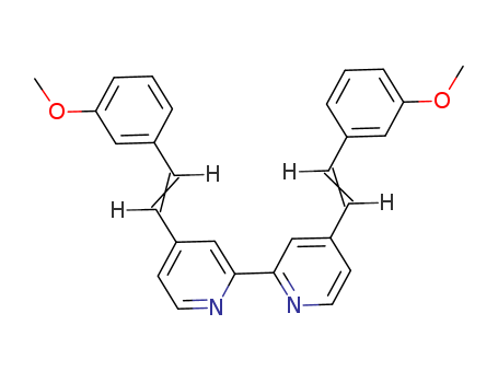 4-[2-(3-methoxyphenyl)ethenyl]-2-[4-[2-(3-methoxyphenyl)ethenyl]pyridin-2-yl]pyridine