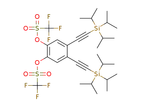 4,5-bis[2-(triisopropylsilyl)ethynyl]-1,2-phenylene bis(trifluoromethane-sulfonate)