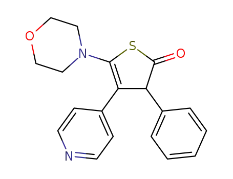 5-(morpholin-4-yl)-3-phenyl-4-(pyridin-4-yl)thiophen-2(3H)-one