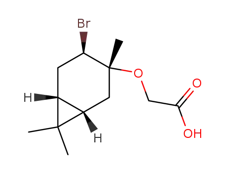 (1'S,3'R,4'R,6'R)-2-[4'-bromo-3',7',7'-trimethylbicyclo(4.1.0)hept-3'-yloxy]acetic acid