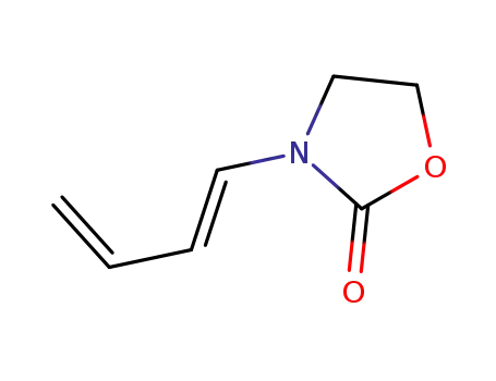 Molecular Structure of 372076-13-6 (2-Oxazolidinone,3-(1,3-butadienyl)-(9CI))