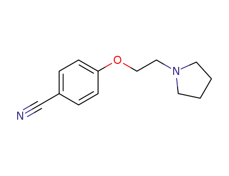 Molecular Structure of 46745-39-5 (4-[2-(pyrrolidin-1-yl)ethoxy]benzonitrile)