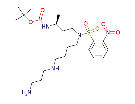 (S)-N<sup>12</sup>-(tert-butyloxycarbonyl)-N<sup>9</sup>-(o-nitrophenylsulfonyl)-1,12-diamino-4,9-diazatridecane