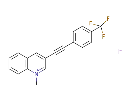 1-methyl-3-(p-trifluoromethylphenylethynyl)quinolinium iodide