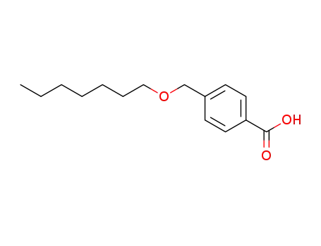 Molecular Structure of 173265-17-3 (4-((heptyloxy)methyl)benzoic acid)