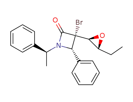 (3S,4S)-3-Bromo-3-((2S,3R)-3-ethyl-oxiranyl)-4-phenyl-1-((S)-1-phenyl-ethyl)-azetidin-2-one