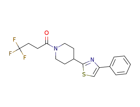 4,4,4-trifluoro-1-[4-(4-phenylthiazol-2-yl)piperidin-1-yl]butan-1-one