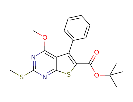 1,1-dimethylethyl 4-methoxy-2-methylsulfanyl-5-phenylthieno[2,3-d]pyrimidine-6-carboxylate