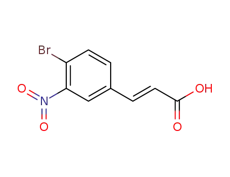 Molecular Structure of 824960-82-9 ((2E)-3-(4-BROMO-3-NITRO-PHENYL)-ACRYLIC ACID)