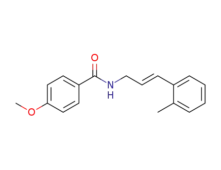 (E)-4-methoxy-N-(3-o-tolylallyl)benzamide