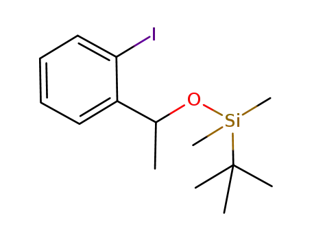 <i>tert</i>-butyl-[1-(2-iodo-phenyl)-ethoxy]-dimethyl-silane