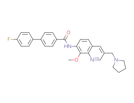 4'-fluoro-N-[8-methoxy-3-(1-pyrrolidinylmethyl)-7-quinolinyl]-[1,1'-biphenyl]-4-carboxamide