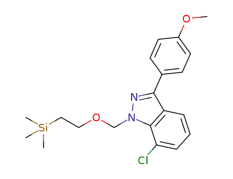 7-chloro-3-(4-methoxyphenyl)-1-((2-(trimethylsilyl)ethoxy)methyl)-1H-indazole