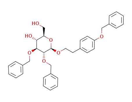 2-(4-benzyloxyphenyl)ethyl 2,3-di-O-benzyl-β-D-glucopyranoside