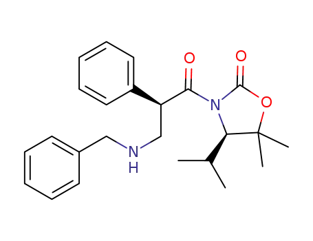 (4R)-3-[(2R)-2-phenyl-3-(N-benzylamino)propanoyl]-4-isopropyl-5,5-dimethyloxazolidin-2-one
