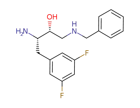 3-amino-1-benzylamino-4-(3,5-difluoro-phenyl)-butan-2-ol