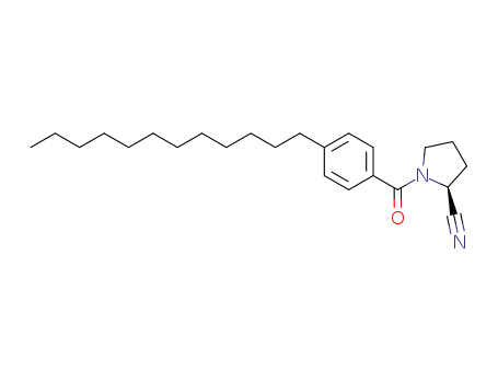 Molecular Structure of 1266666-39-0 ((S)-1-(4-dodecylbenzoyl)pyrrolidine-2-carbonitrile)