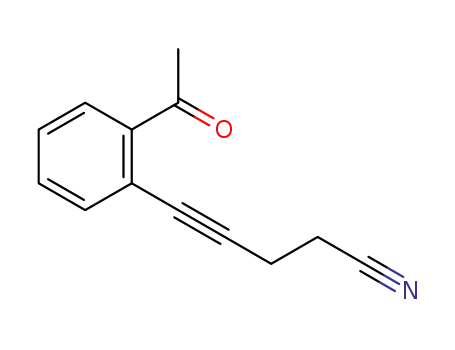5-(2-acetylphenyl)pent-4-ynenitrile