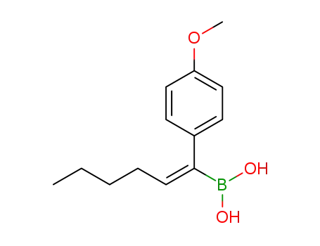 1-(p-MeO-phenyl)-1-hexen-1-ylboronic acid