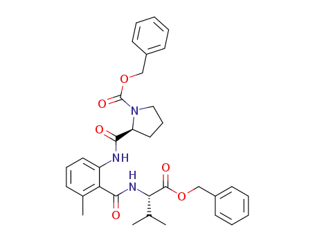 (S)-benzyl 2-(2-((S)-1-(benzyloxy)-3-methyl-1-oxobutan-2-ylcarbamoyl)-3-methylphenylcarbamoyl)pyrrolidine-1-carboxylate