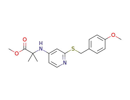 2-[2-(4-methoxybenzylsulfanyl)pyridin-4-ylamino]-2-methylpropionic acid methyl ester
