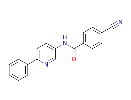 Molecular Structure of 1332586-74-9 (4-cyano-N-(6-phenylpyridin-3-yl)benzamide)