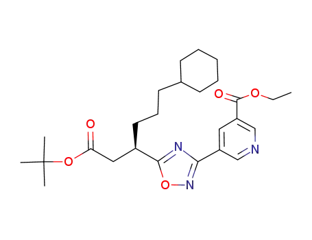 ethyl 5-{5-[(1R)-1-(2-tert-butoxy-2-oxoethyl)-4-cyclohexylbutyl]-1,2,4-oxadiazol-3-yl}nicotinate