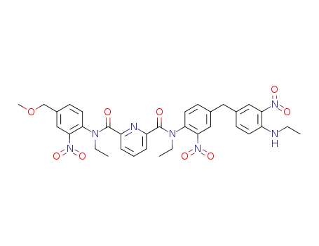 N,N-diethyl-N-(4-(4-(ethylamino)-3-nitrobenzyl)-2-nitrophenyl)-N-(4-(methoxymethyl)-2-nitrophenyl)pyridine-2,6-dicarboxamide
