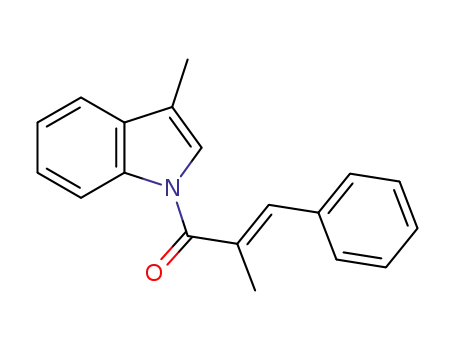 (E)-2-methyl-1-(3-methyl-1H-indol-1-yl)-3-phenylprop-2-en-1-one