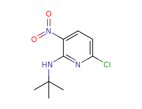 Molecular Structure of 1094323-29-1 (N-tert-butyl-6-chloro-3-nitropyridin-2-amine)