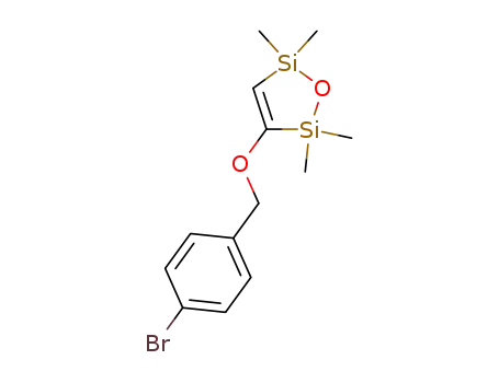 Molecular Structure of 1313025-66-9 (3-(4-bromobenzyloxy)-2,2,5,5-tetramethyl-2,5-dihydro-1,2,5-oxadisilole)